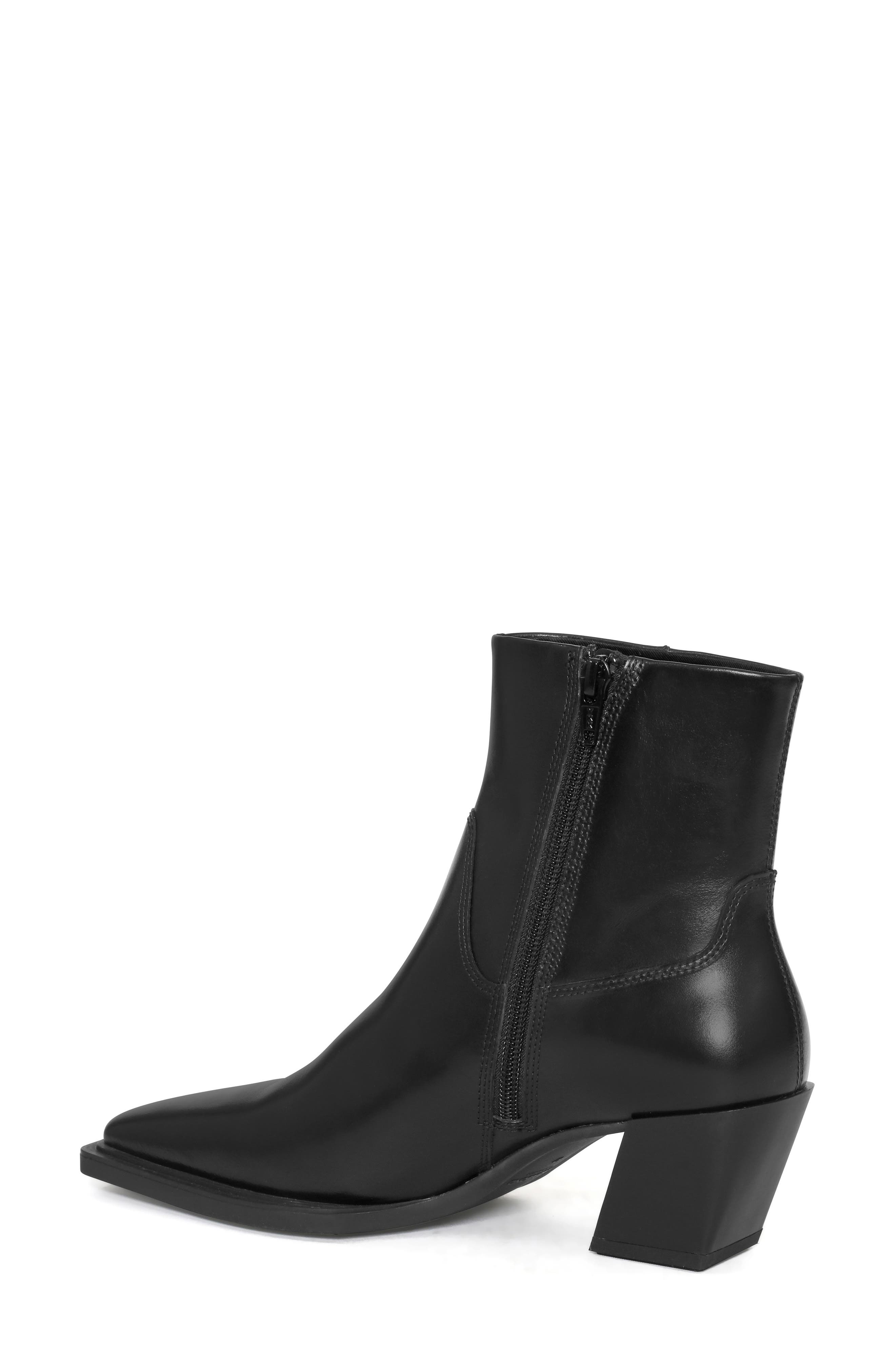 Vagabond Shoemakers Alina Western Bootie, Alternate, color, Black