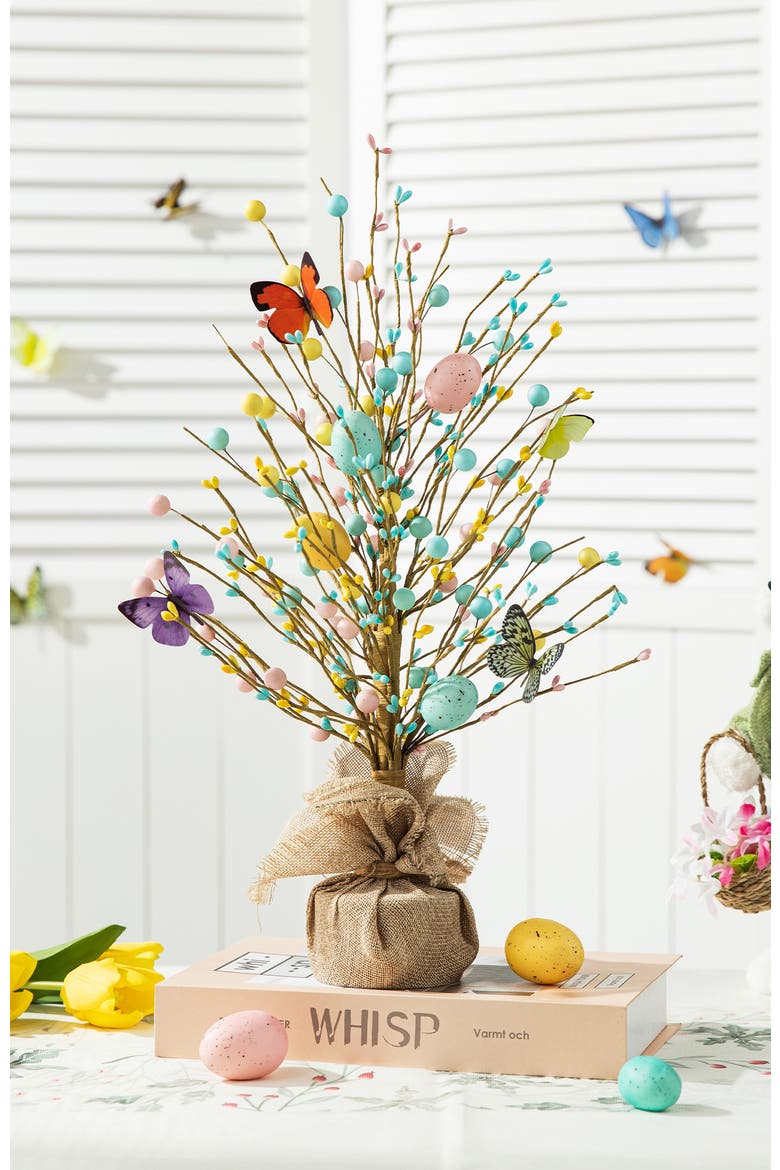 18"H Easter Egg Table Tree Decor, Alternate, color, Blue