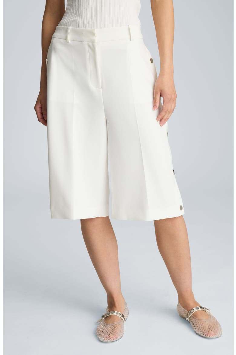 High Rise Long Shorts, Main, color, PURE WHITE
