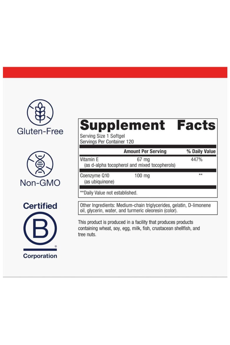 CoQ10 ST-100 Heart Energy Antioxidant Support Softgels 120 Softgels, Alternate, color, None