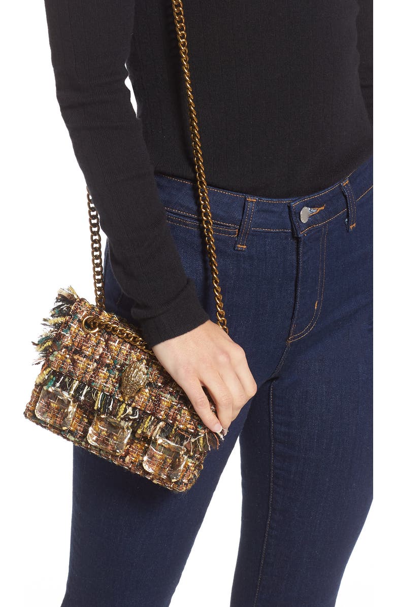 Kurt Geiger London Mini Kensington x Tweed Crossbody Bag, Alternate, color,