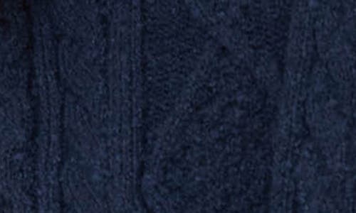 Blu Pepper Cable Stitch Crewneck Sweater In Blue