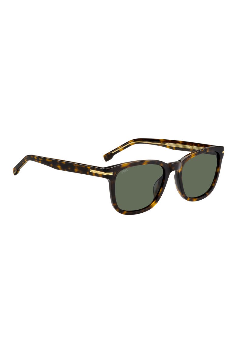 54mm Square Sunglasses, Alternate, color, HAVANA