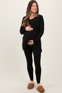 PinkBlush Brushed Knit Oversized Top and Legging Set