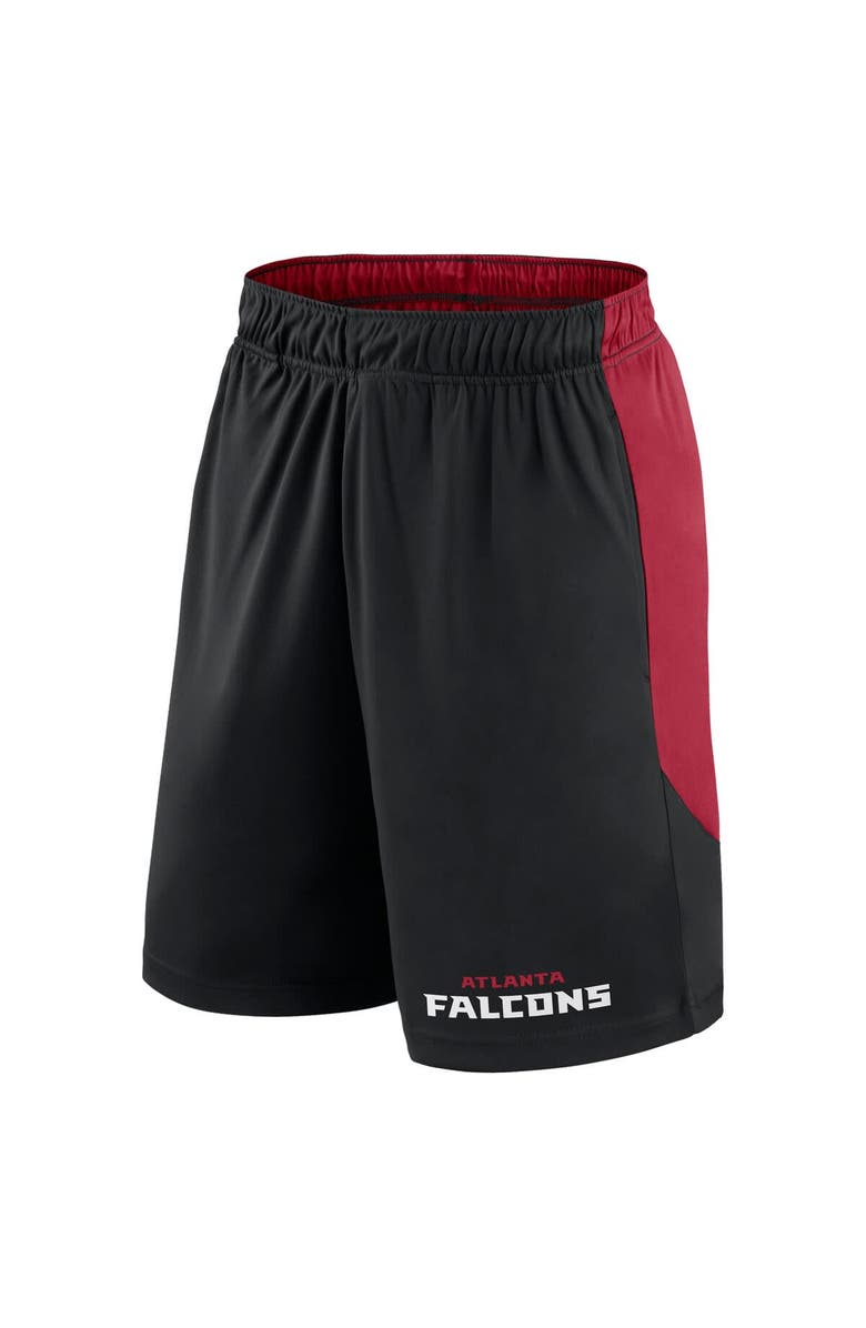 FANATICS Men's Fanatics Black/Red Atlanta Falcons Launch Shorts, Alternate, color, 