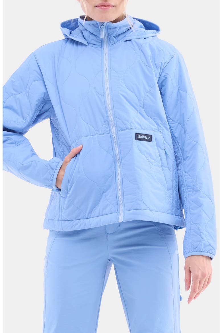 Bessie Water Resistant Packable Quilted Puffer Jacket, Main, color, FORGET ME NOT