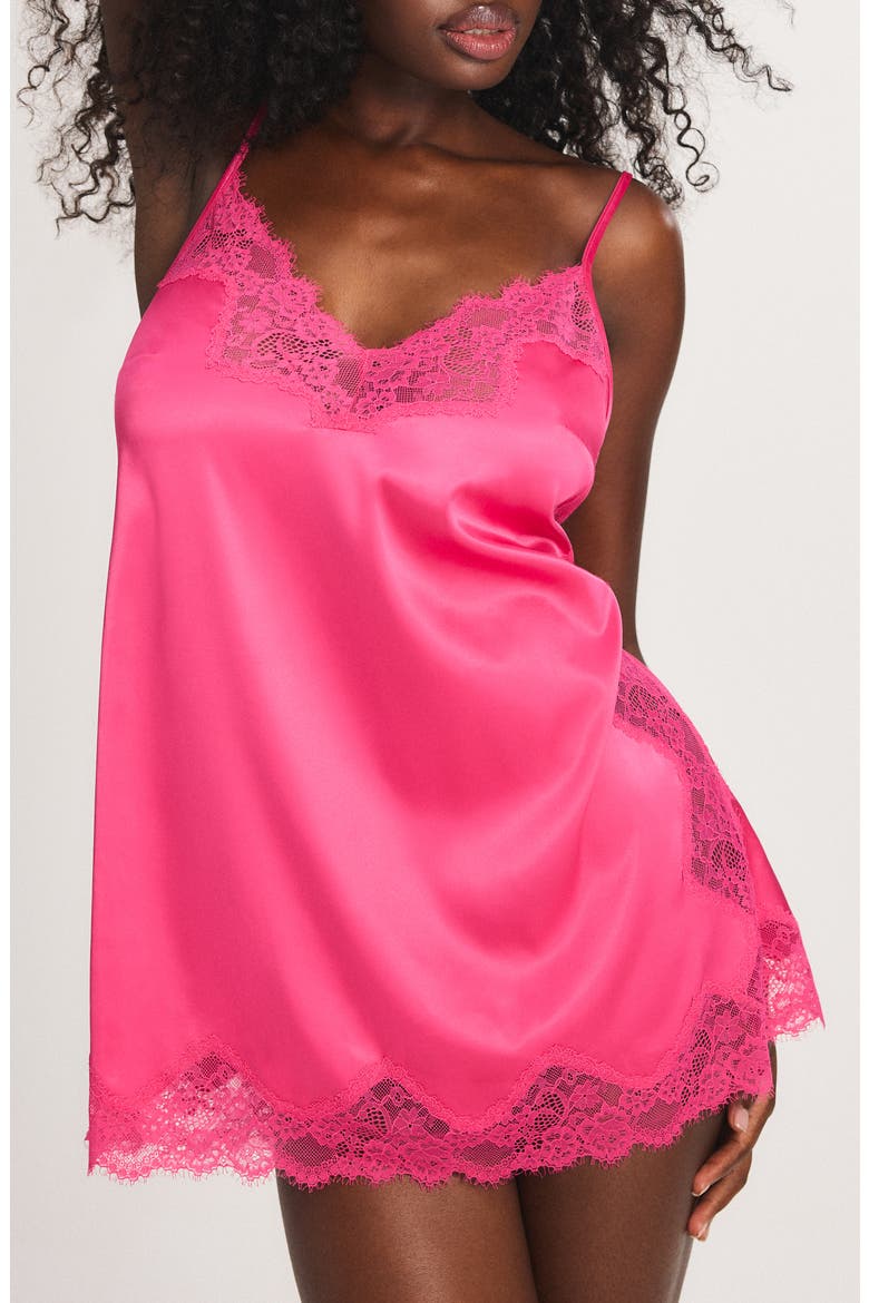 Nite Shade Sleep Chemise, Main, color, HOT AND HEAVY PINK