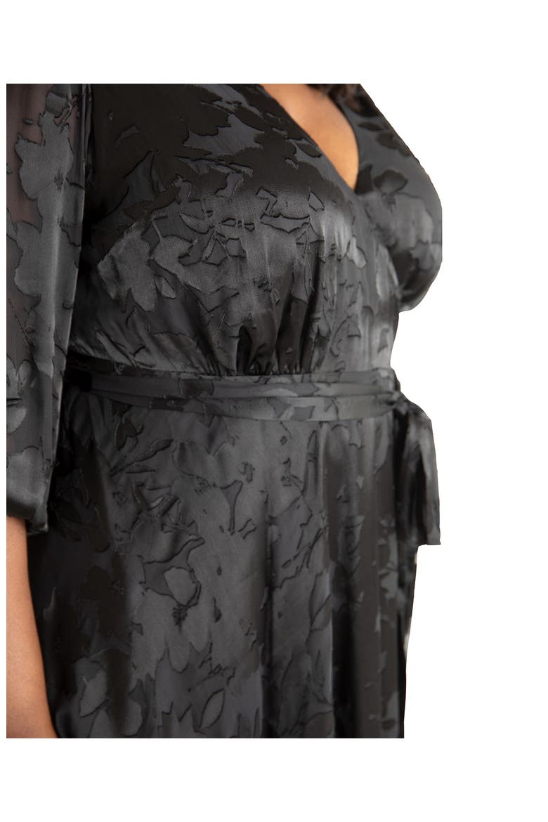 Burnout Dress, Alternate, color, BLACK