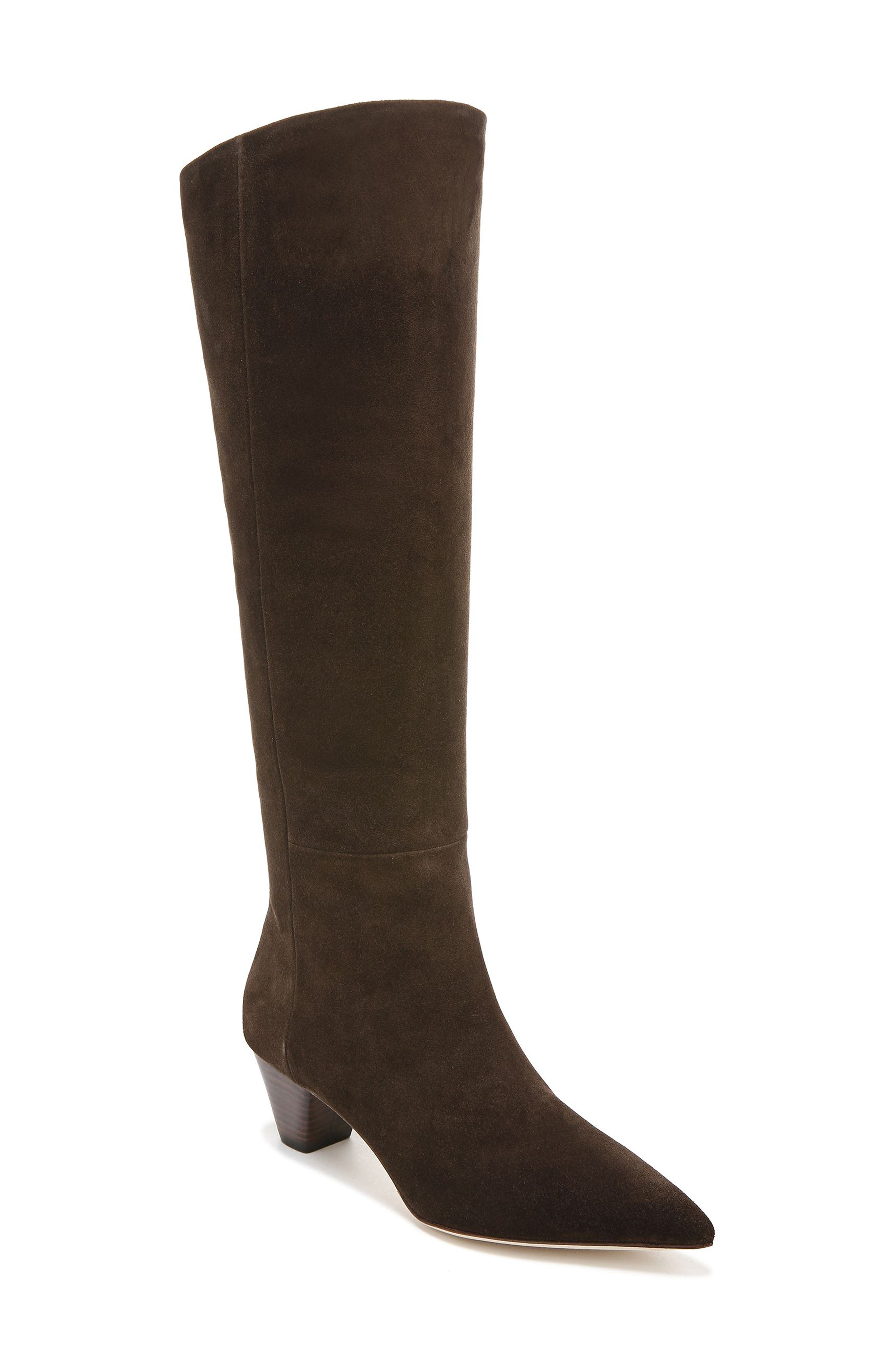 Farida Pointed Toe Boot, Main, color, CLOVE