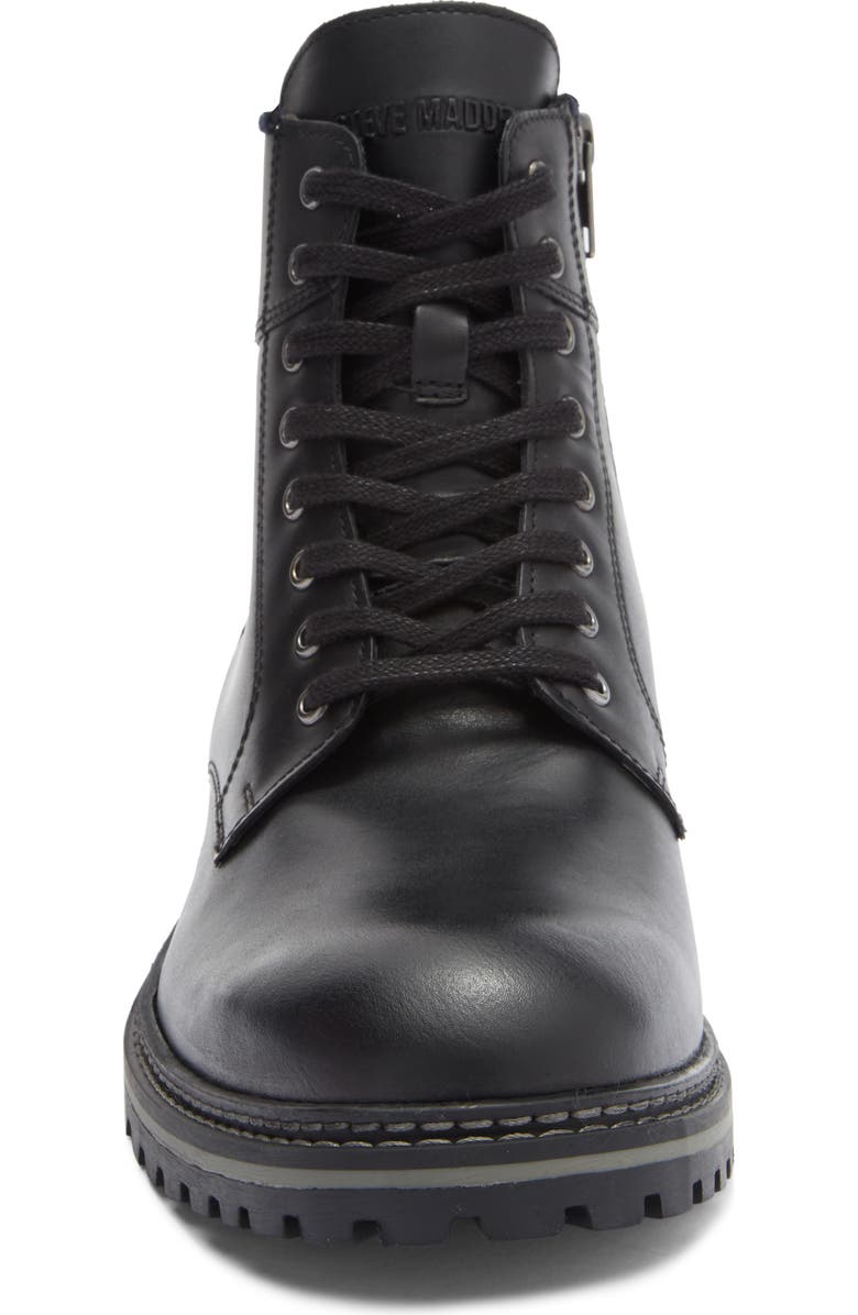 Steve Madden Scotch Lug Sole Boot, Alternate, color, Black