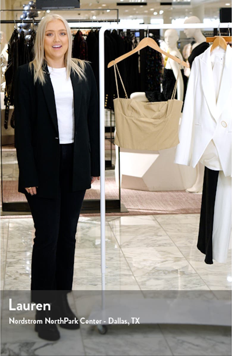 Audette Structured Cotton Twill Corset Top, sales video thumbnail