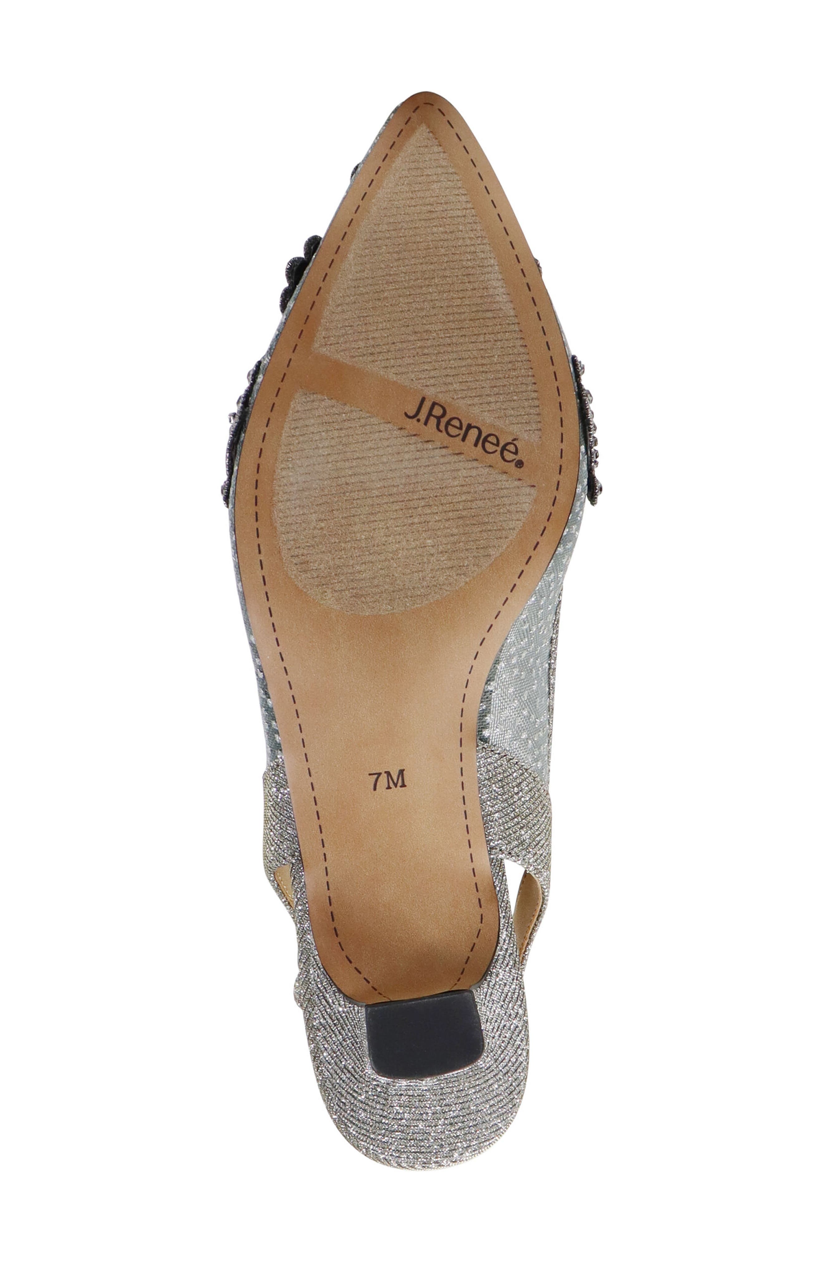 J. Reneé Strovanni Slingback Pump, Alternate, color, Pewter