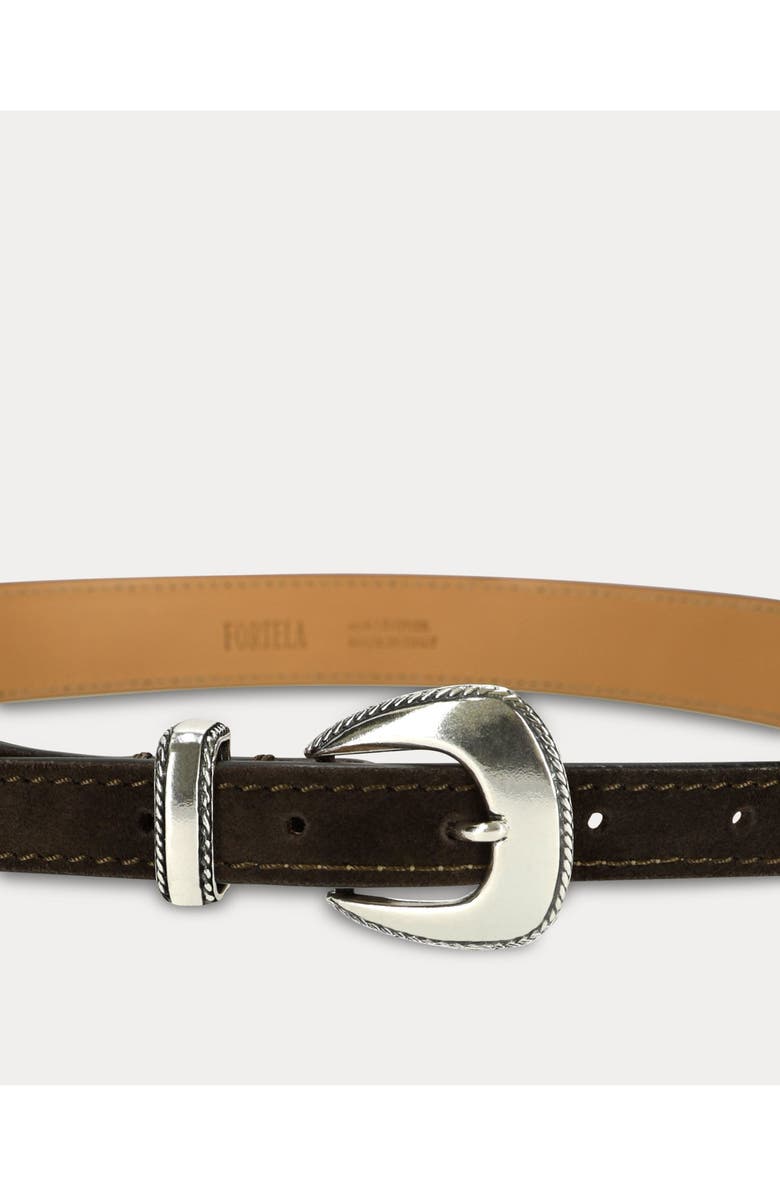 Fortela Arizona Silver Buckle Belt, Alternate, color, Brown