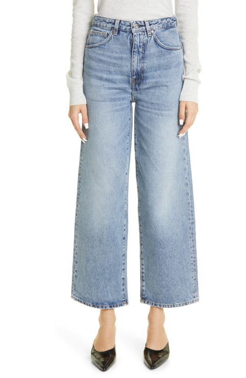 TOTEME ハイライズ ワイドジーンズ センタープレス【関税なし】 TOTEME】Wide Leg Denim／ワイドレッグデニム｜THE STORE by C