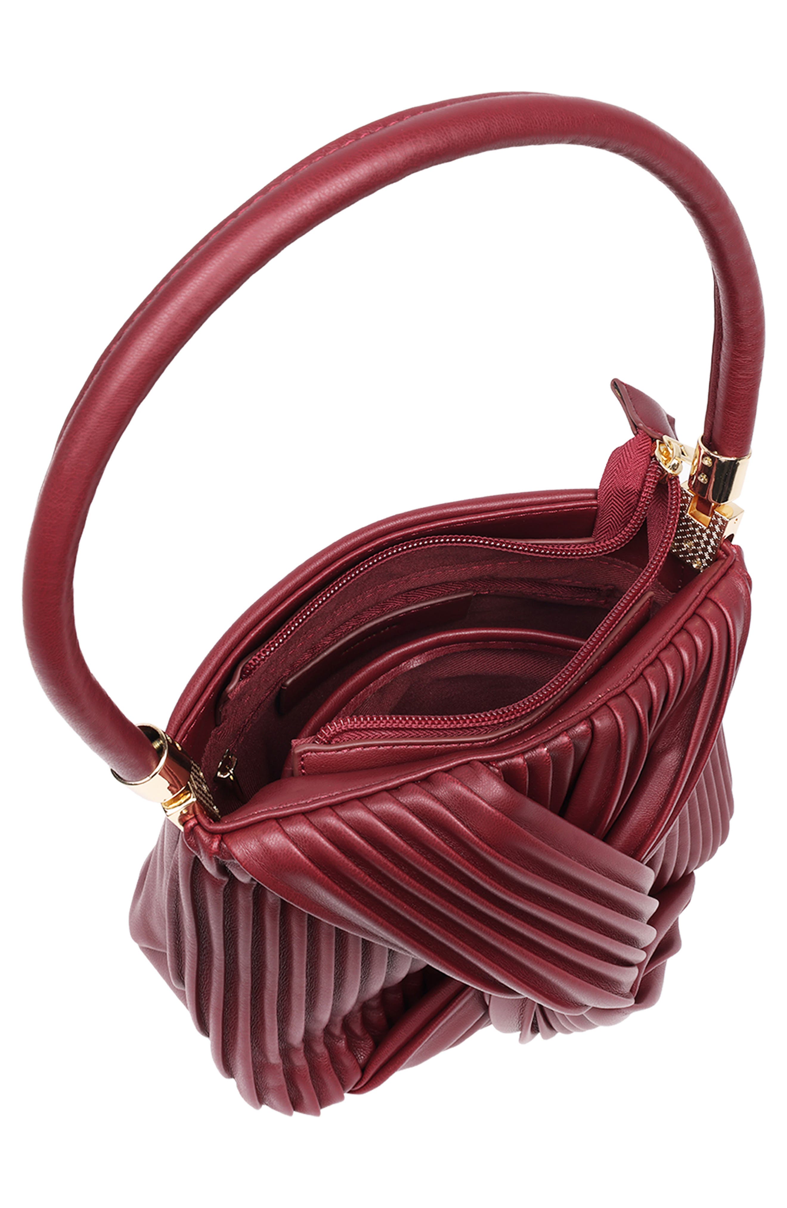 JASON WU Pleated Knot Handbag, Alternate, color, 
