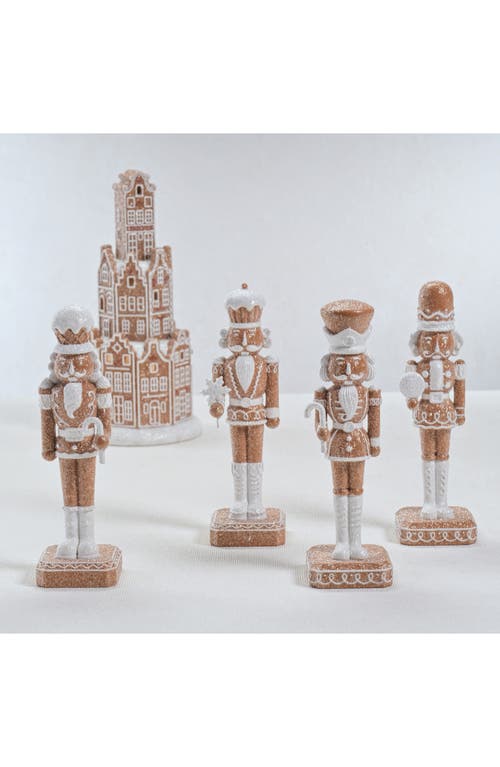 Zodax Adelard Set Of 4 Nutcracker Ornaments In Brown