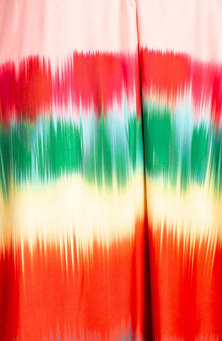 BUXOM COUTURE Gradient Stripe Maxi Dress, Alternate, color, Orange Multi