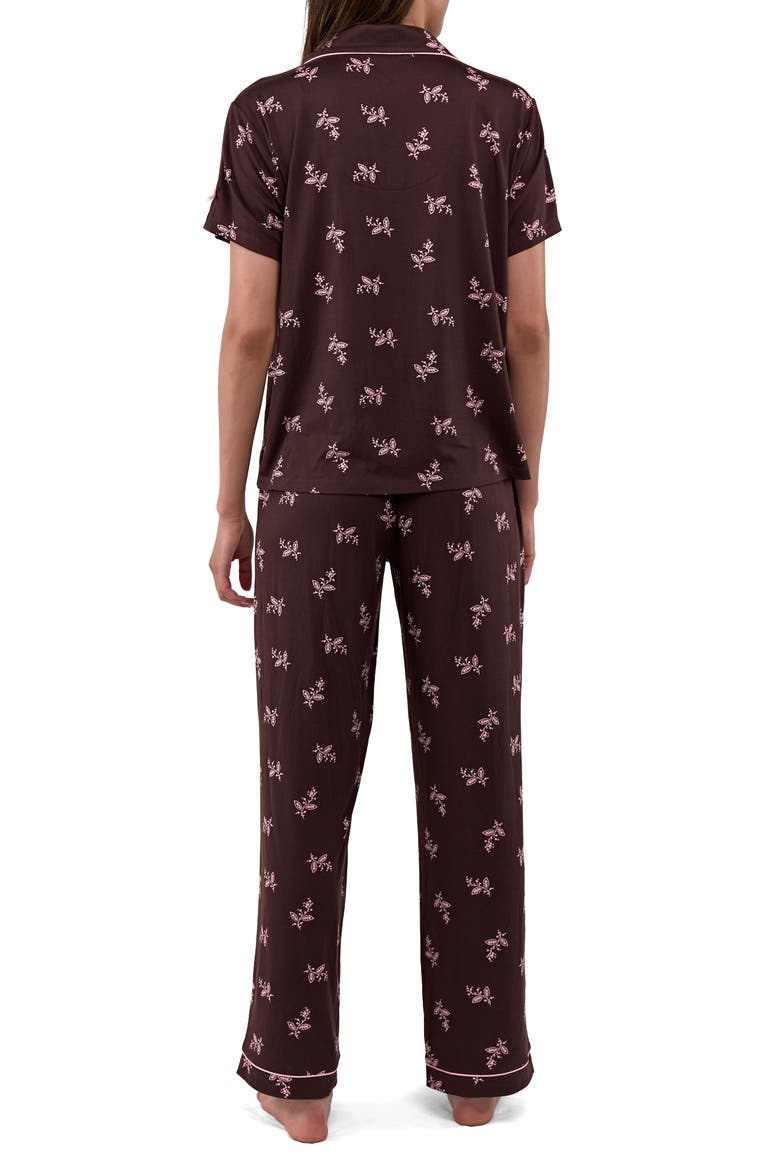 Breann 3-Piece Pajama Set, Alternate, color, CHOCOLATE