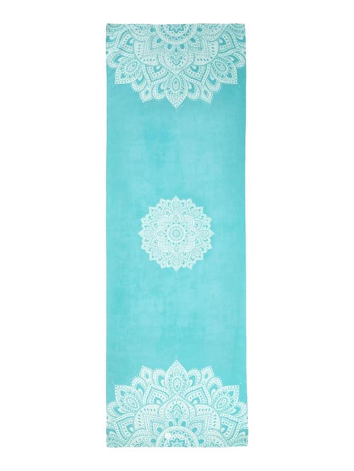 Yoga Design Lab Yoga Mat Towel in Mandala Turquoise 