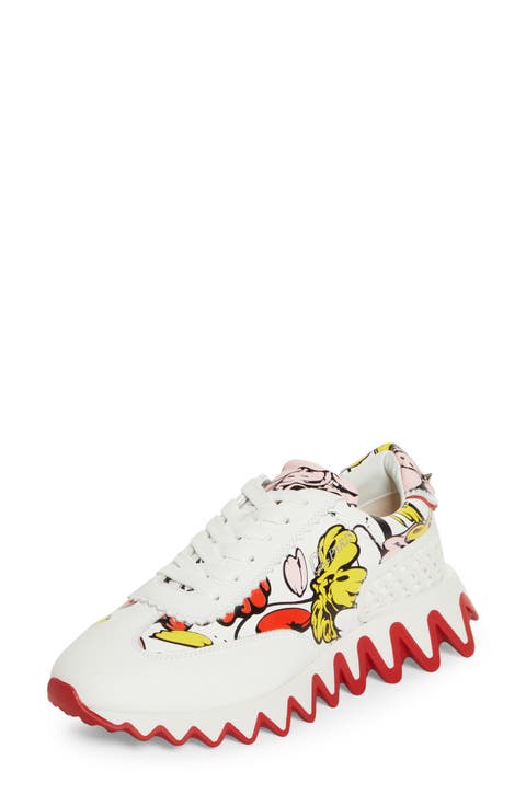 Women's Christian Louboutin White Sneakers & Athletic Shoes