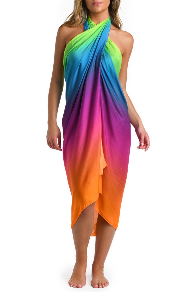 La Blanca Setting Cover-Up Pareo, Alternate, color,