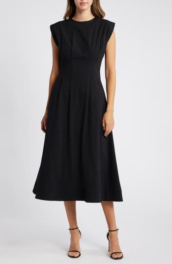 Mila Mae Cinched Waist Midi Dress | Nordstrom