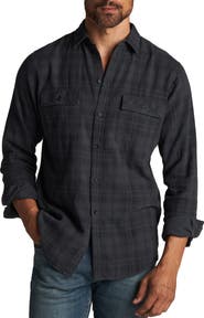 Rowan Redding Plaid Flannel Button-Up Shirt