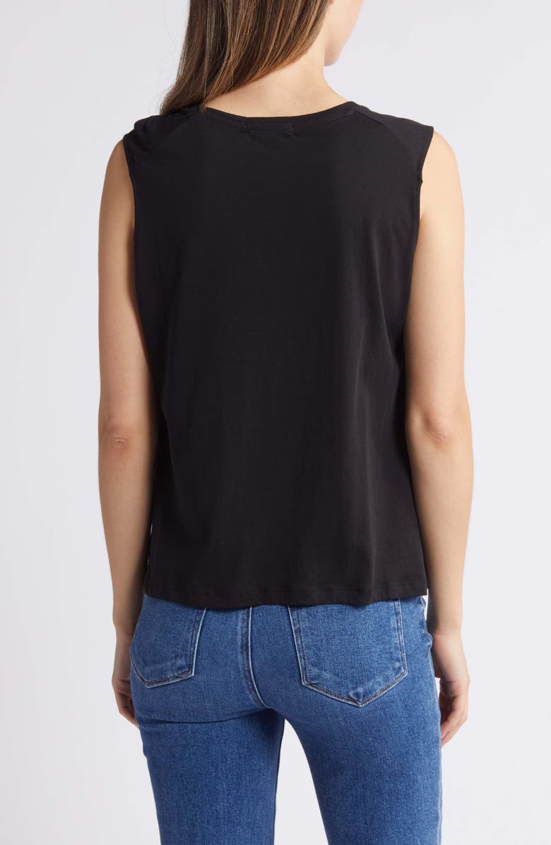 Sanctuary Sun's Out Twist Neck Organic Cotton Tank, Alternate, color, 