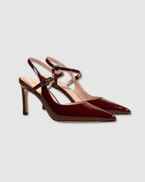 Mi/mai Emy Slingback Stiletto In Burgundy
