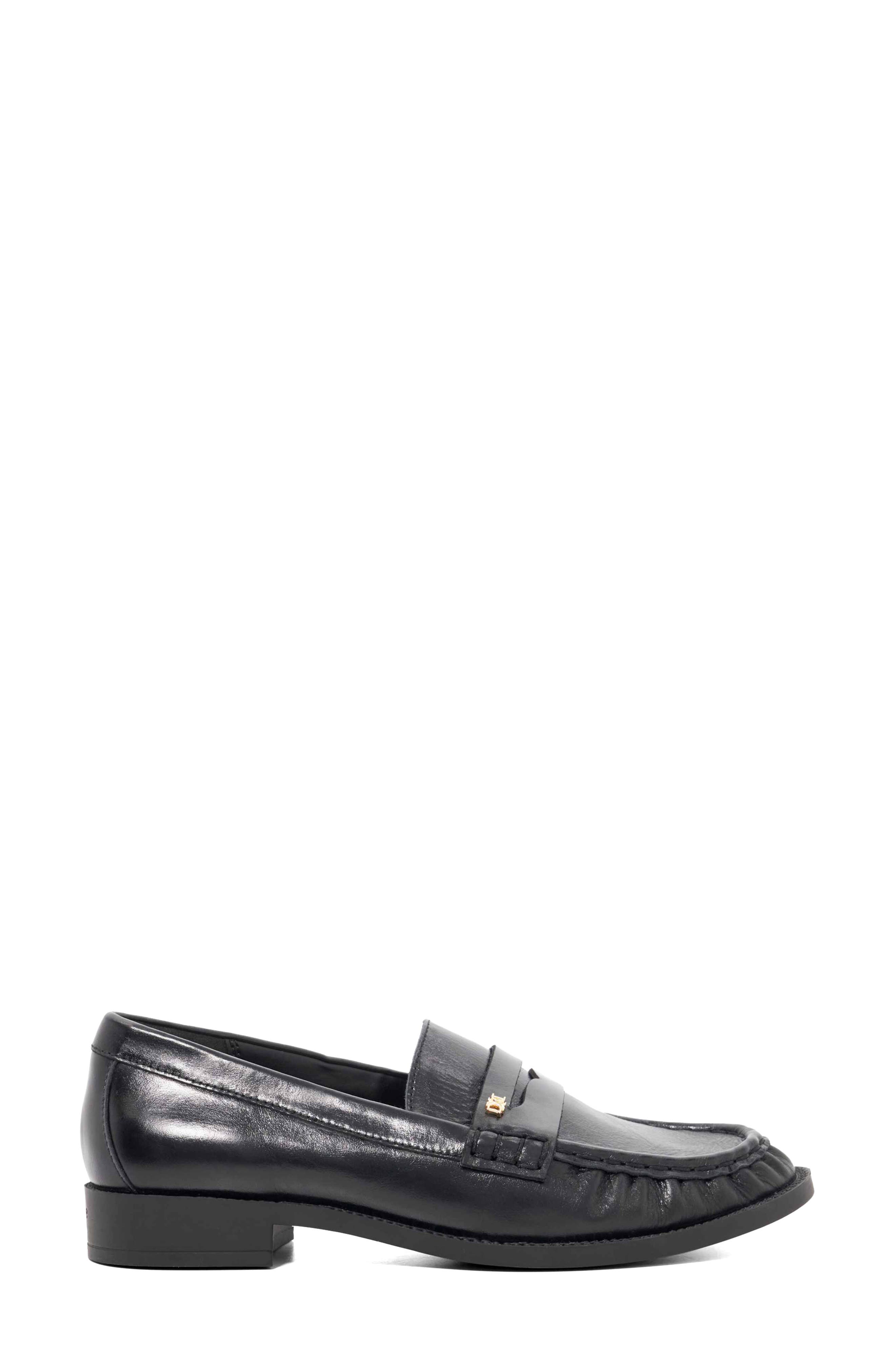 Dune London Galex Penny Loafer, Alternate, color, Black