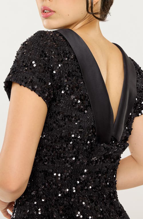 Likely Naomi Sequin Minidress In Black