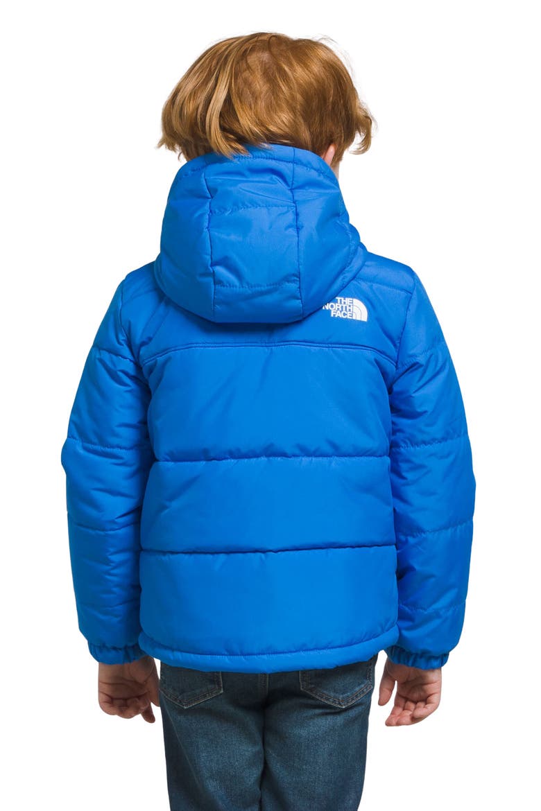 Kids Reversible Water-Repellent Coat, Alternate, color, OPTIC BLUE