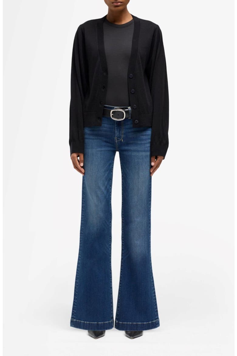 Dojo Mid Rise Flare Jeans, Alternate, color, MEDIUM MELROSE