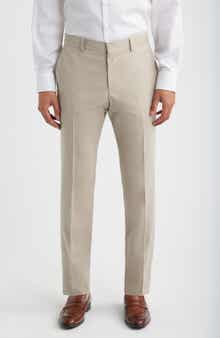 Genius Slim Fit Wool Blend Mélange Dress Pants