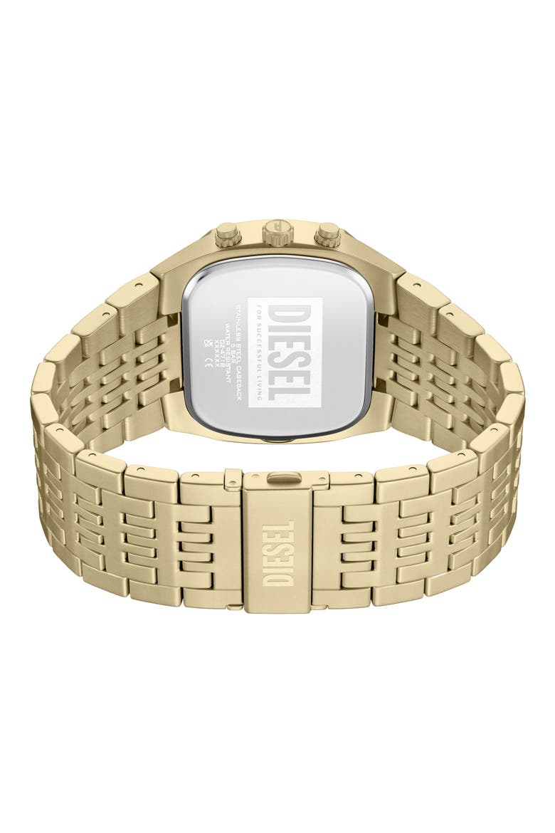Spiked Cushion Bracelet Watch, Alternate, color, GOLD