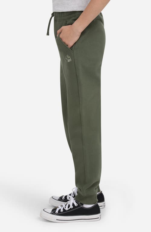 Abercrombie Kids Kids' Essential Fleece Joggers In Green