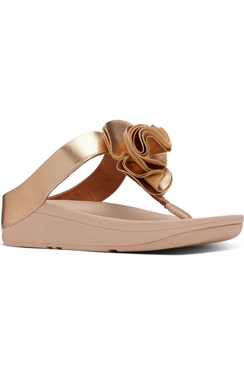 FitFlop Florrie Sandal, Main, color, Rose Gold