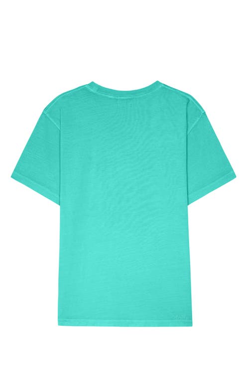 Dalix Mens Lil Martini Midweight Garment Dye Tee In Green