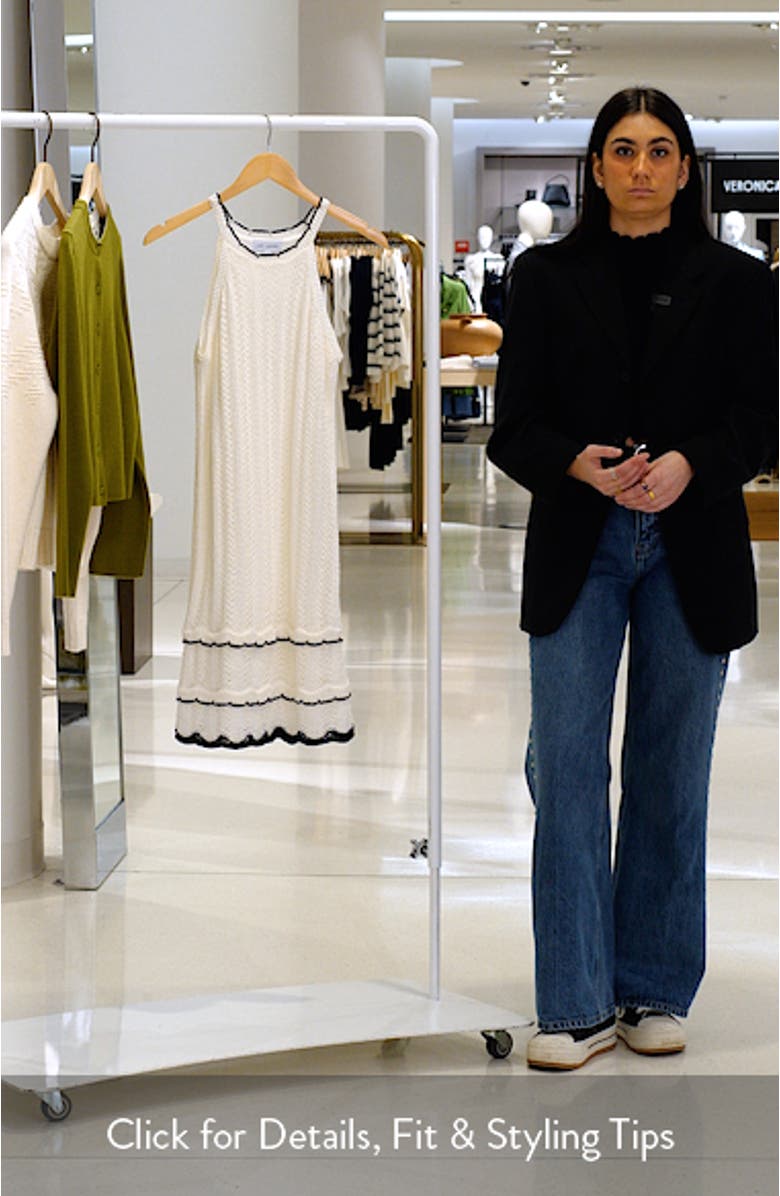 Sophia Halter Neck Sleeveless Sweater Dress, sales video thumbnail