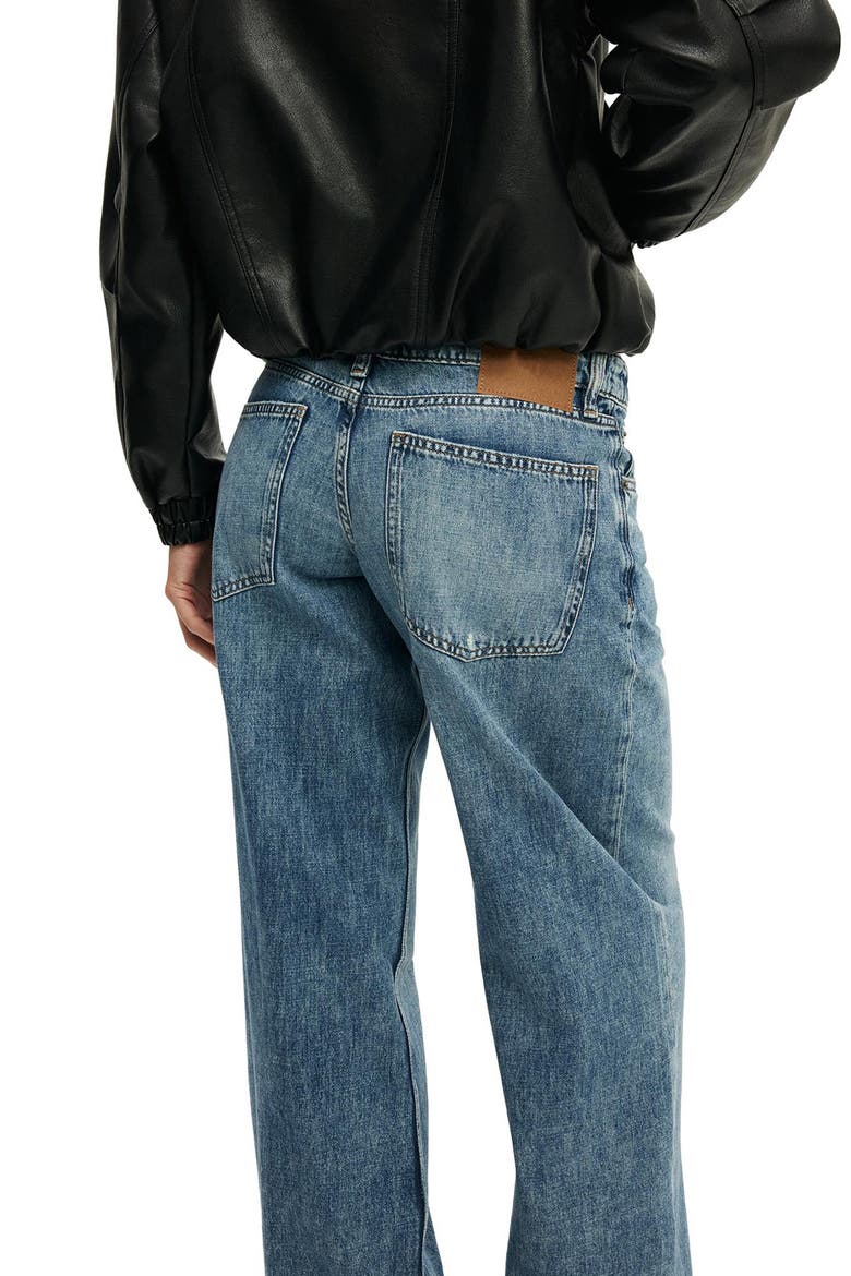 Low Rise Wide Leg Jeans, Alternate, color, MIAMI BLUE