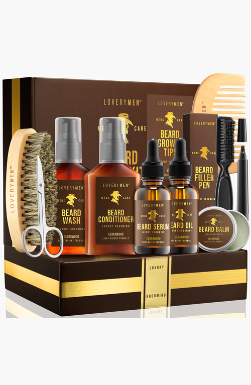 Lovery 9 Piece Ultimate Beard Care Kit