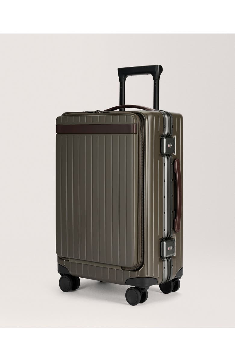 CF102 The Carry-on X Suitcase, Alternate, color, Dark Olive / Chocolate