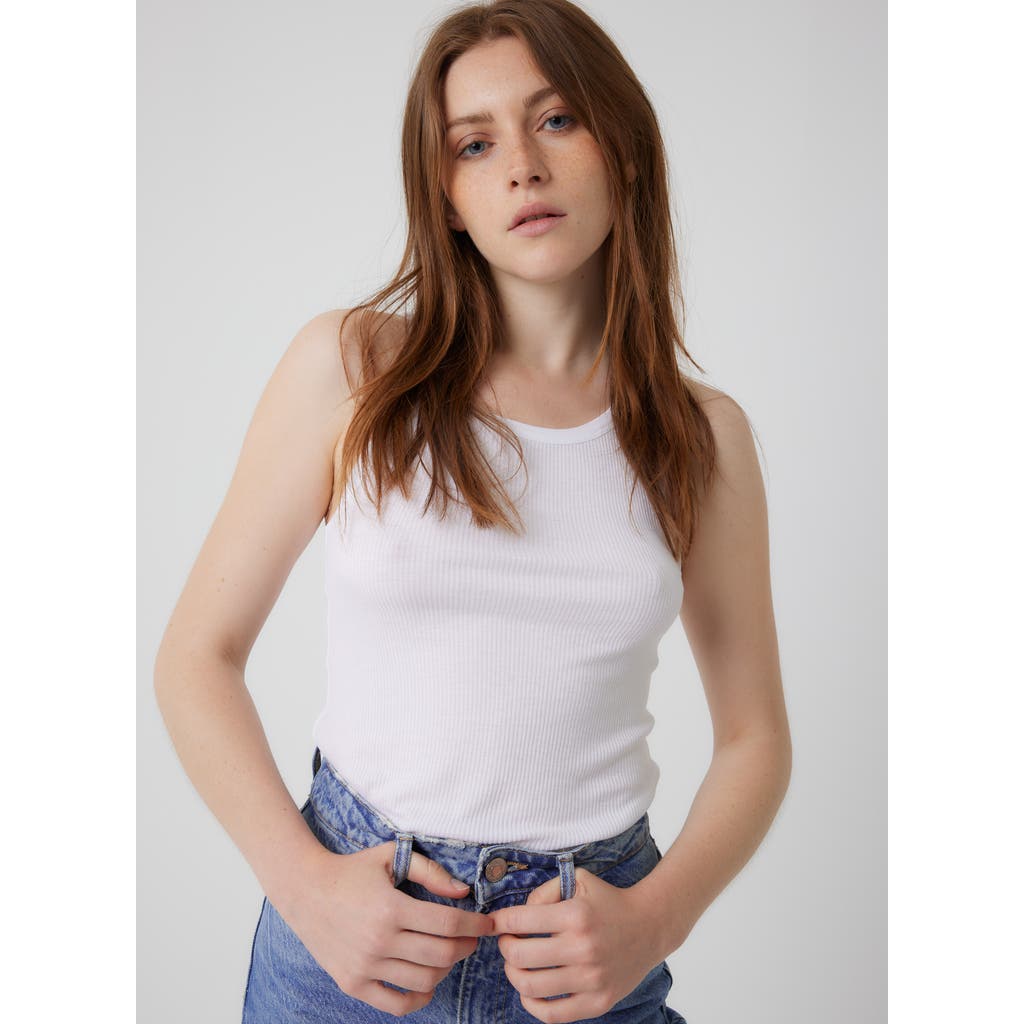 Majestic Filatures Lyocell Cotton Baby Rib Scoopneck Tank