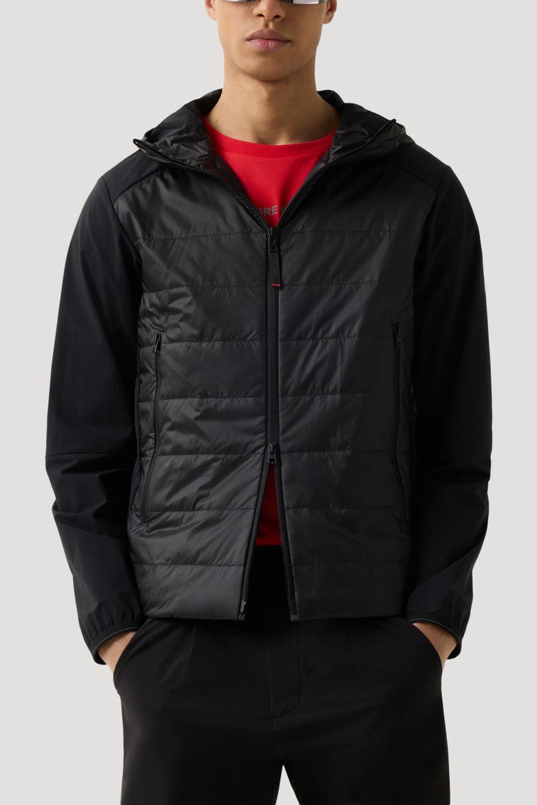 Kegan Hybrid Jacket, Alternate, color, Black