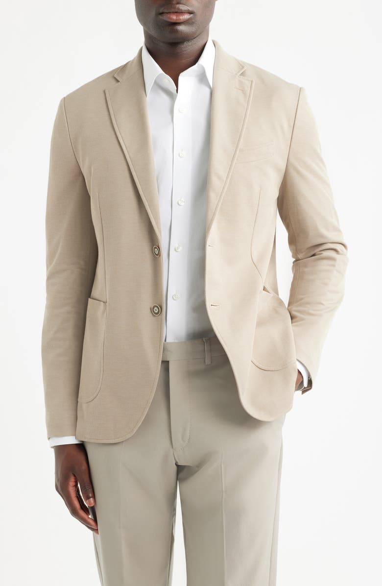 GRUNER 1949 Alfi Piqué Sport Coat, Main, color, Tan