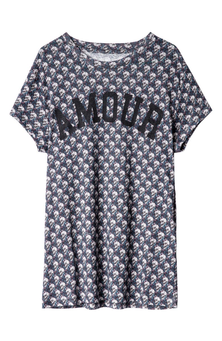 Zadig & Voltaire Walk Amour Liberty Skull Graphic Tee, Alternate, color, 