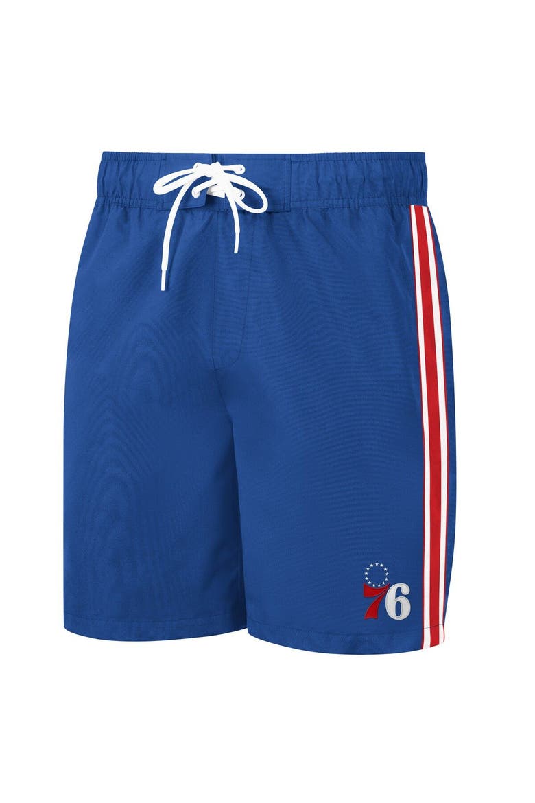 Men's G-III Sports by Carl Banks Royal/Red Philadelphia 76ers Sand Beach Volley Swim Shorts, Alternate, color, Royal