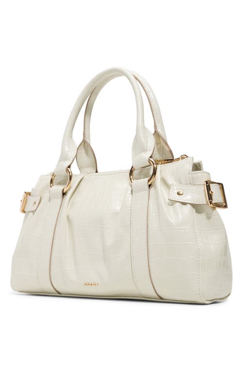 Aldo Alosaa Faux Leather Satchel In White