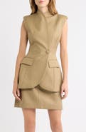 Odd Muse Pinstripe Sleeveless Blazer