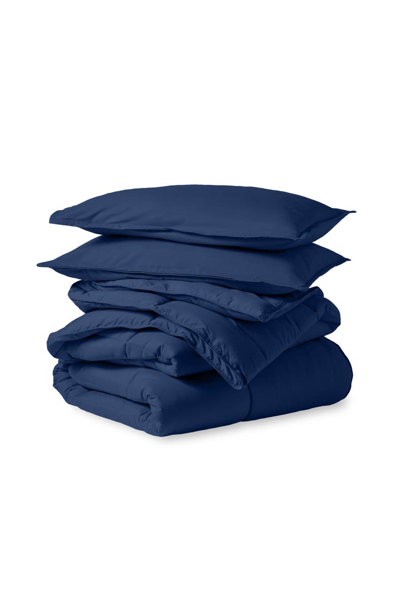All-Season Comforter Set - Oversized Queen, Main, color, Dark Blue
